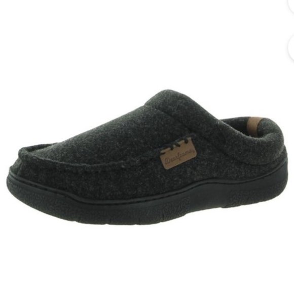 Dearfoams Gray Memory Foam Slip-On Loafer Slippers Size XL (13/14) - Picture 1 of 9